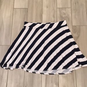 NY&Co navy and white skirt XL